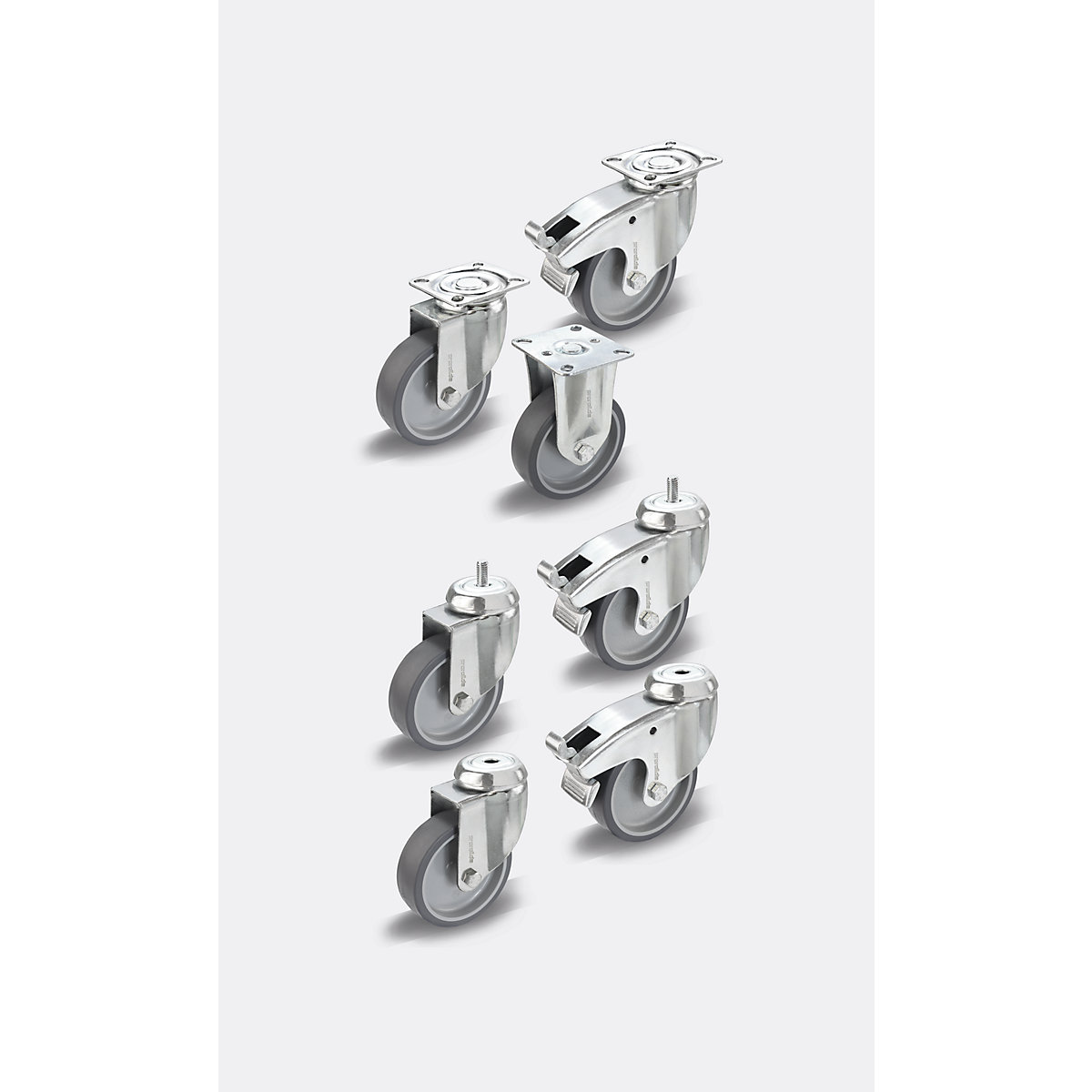 Jeu de bandages caoutchouc thermoplastiques avec platine de montage – Proroll (Illustration du produit 2)-1