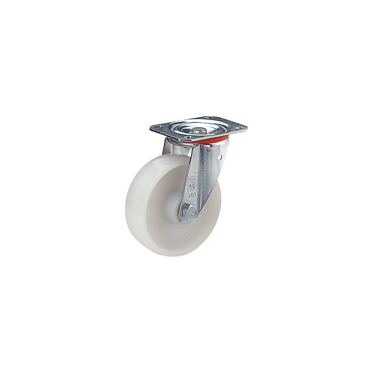 Roue polyamide, chape en tôle d'acier – Wicke