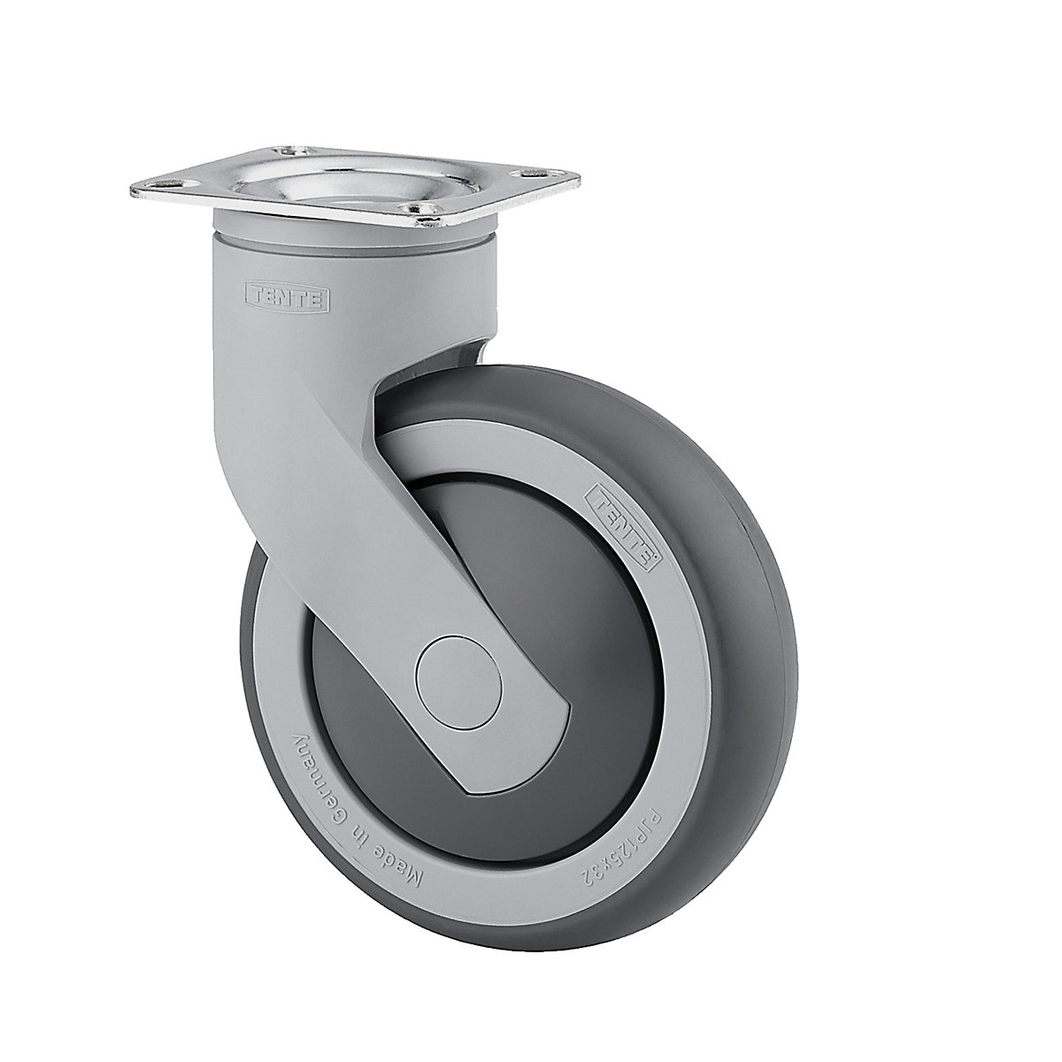 Roulette en plastique avec platine de montage – TENTE