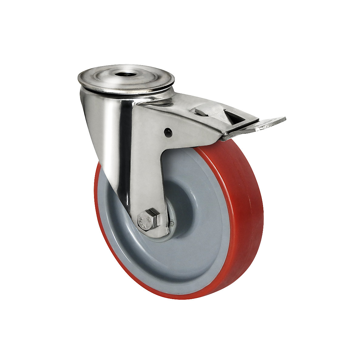 Roulette polyuréthane sur jante polyamide – eurokraft basic