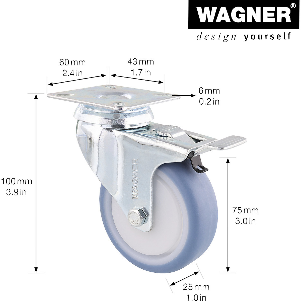 Roulettes DELUXE – Wagner (Illustration du produit 2)-1