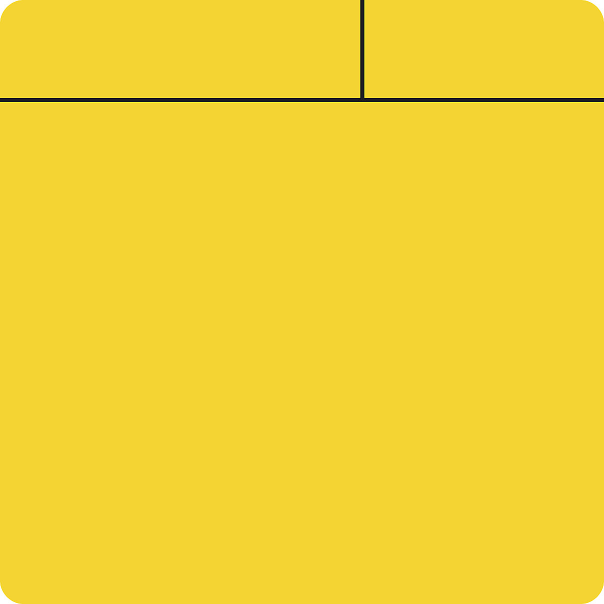 Notes adhésives, magnétiques, L x l 75 x 75 mm, lot de 10, jaune-0