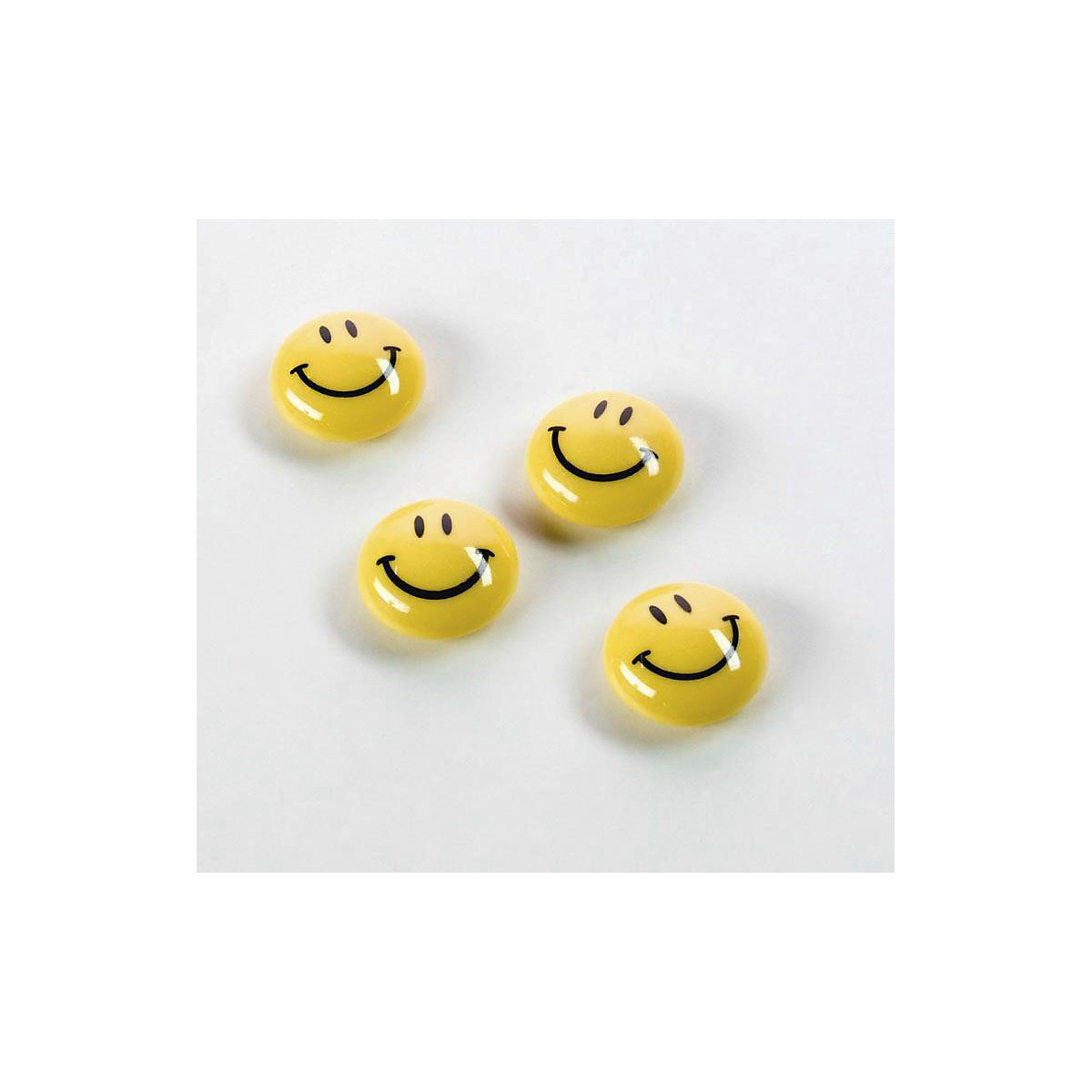 Plot magnétique rond – magnetoplan, smiley, Ø 20 mm, lot de 160-0