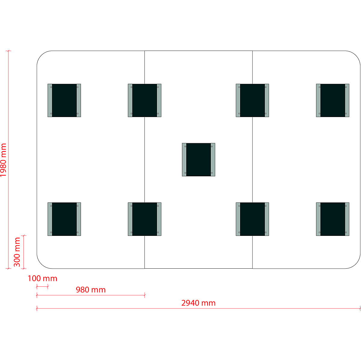 Tableau blanc design XXL VisuWall – Chameleon (Illustration du produit 8)-7