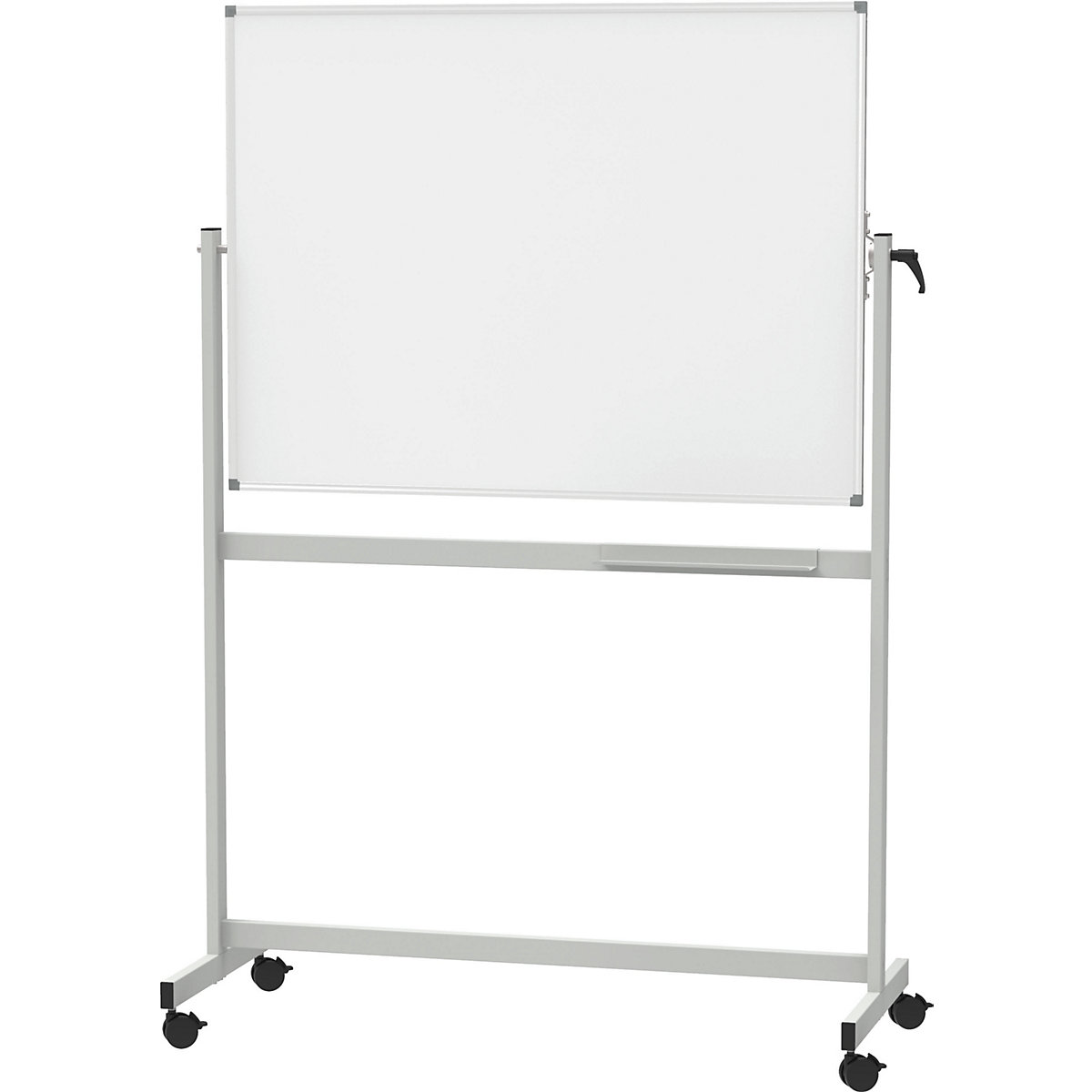 Tableau blanc mobile – MAUL, tôle d'acier émaillée, l x h 1200 x 900 mm-0