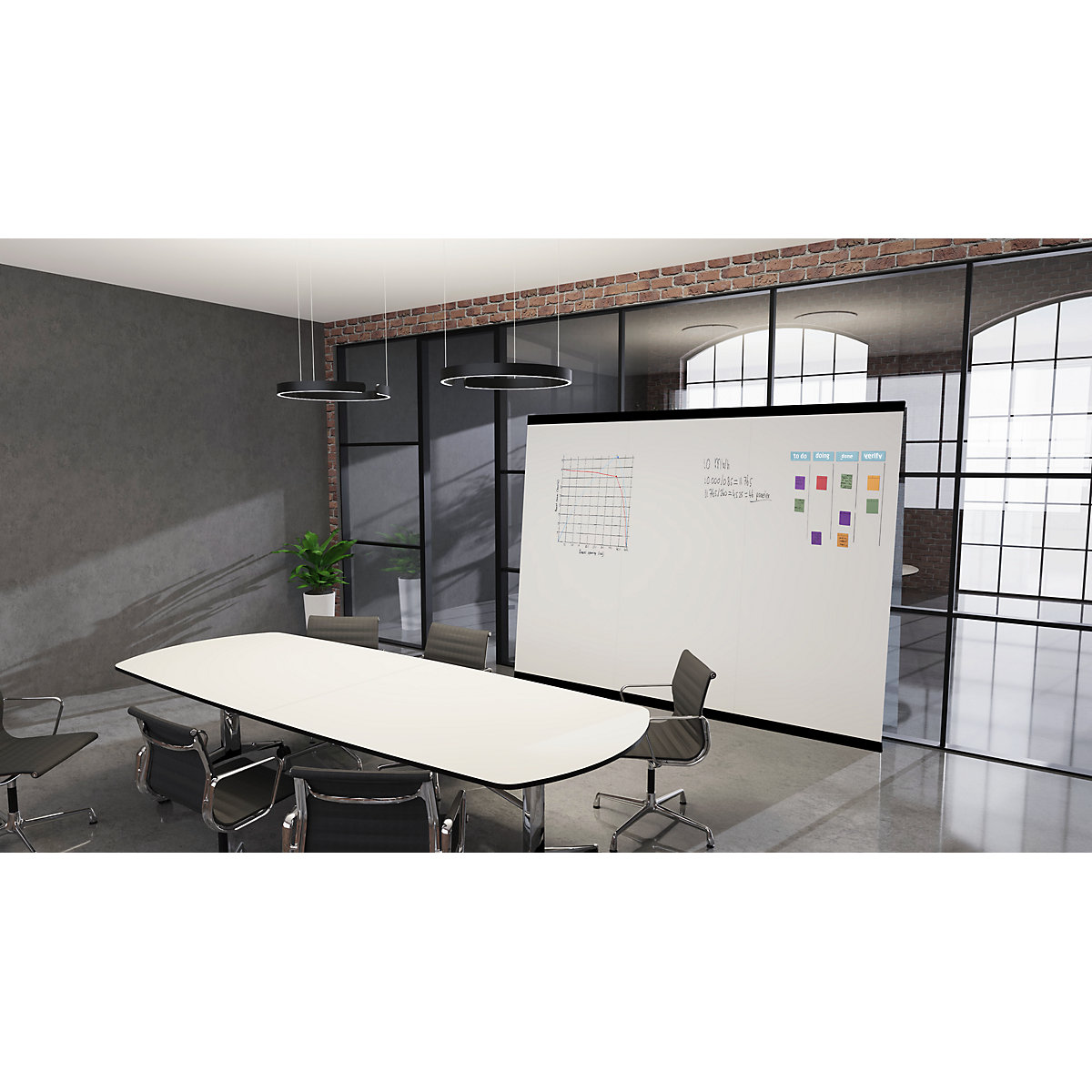 Tableau blanc sans cadre LEAN WALL – Chameleon (Illustration du produit 2)-1