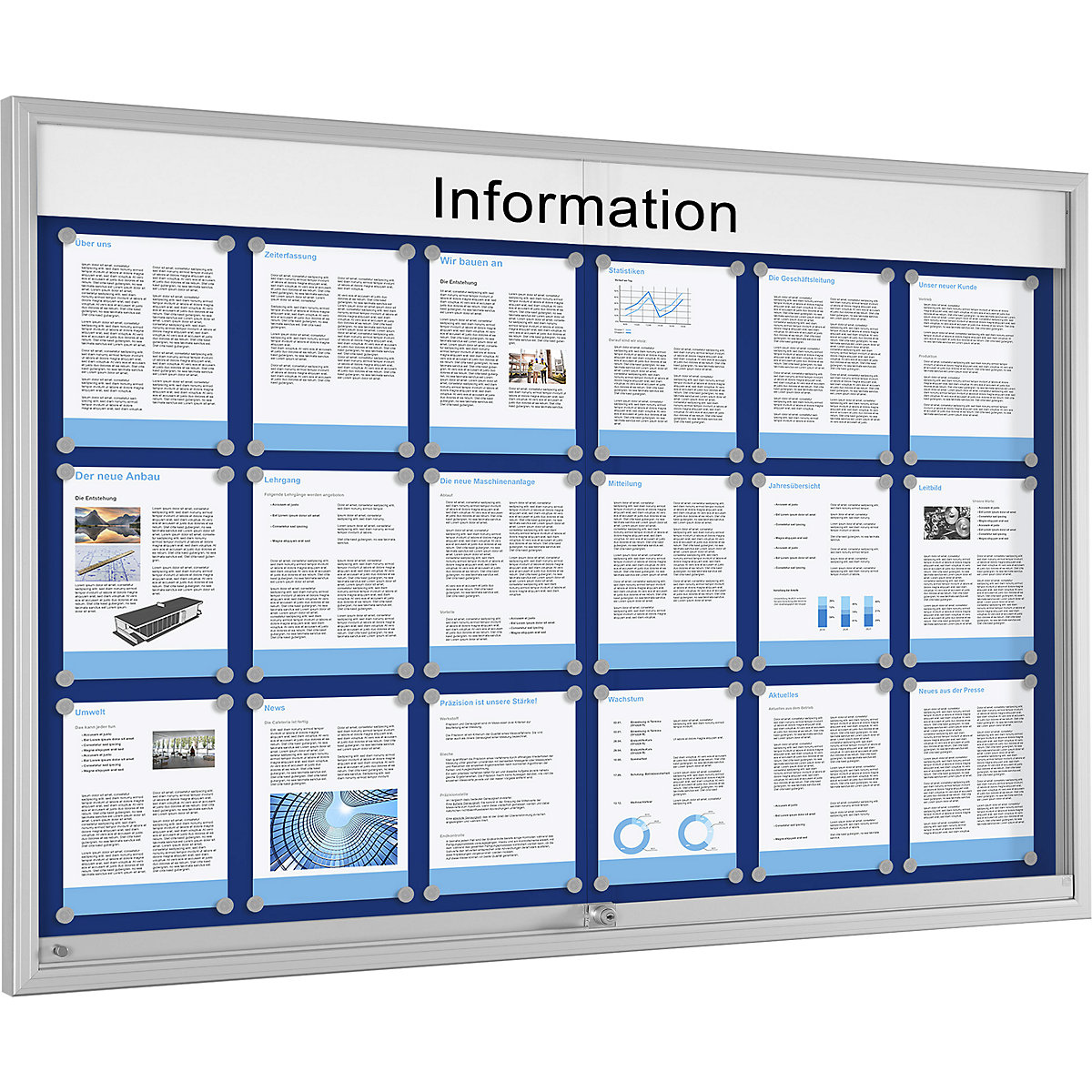 Vitrine à portes coulissantes