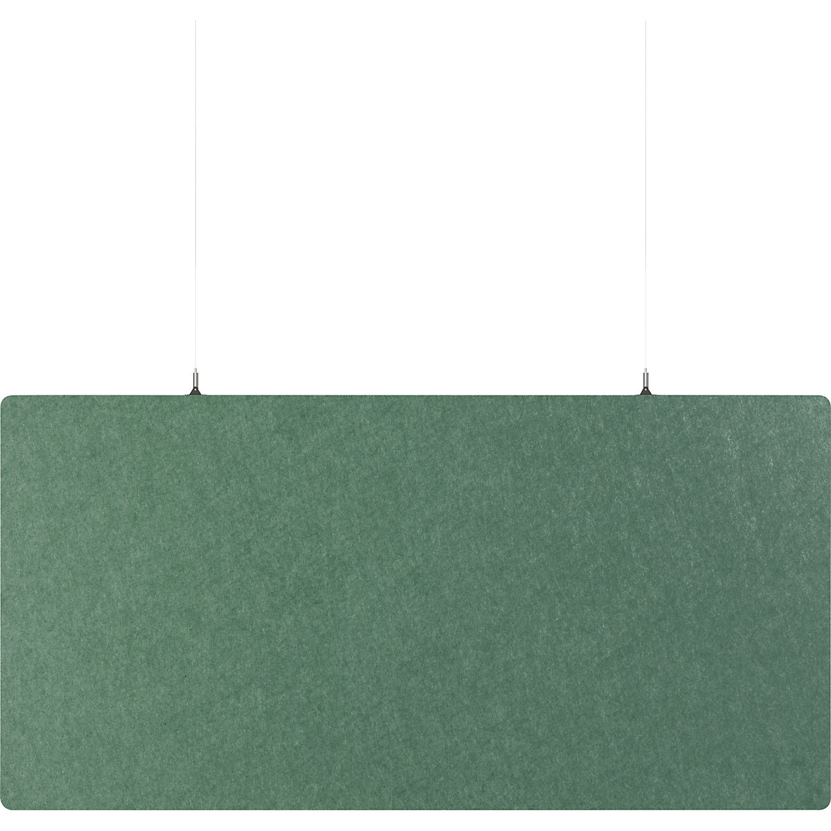Płyta sufitowa z izolacją dźwiękową, filc z PET – eurokraft basic, wys. x szer. 600 x 1200 mm, kształt prostokątny, petrol-0