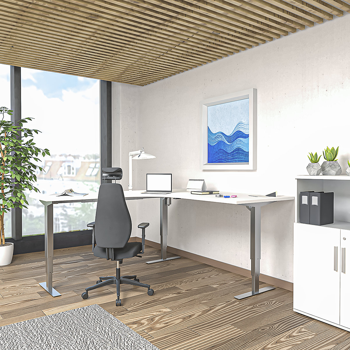 Biurko Atlanta, z elektryczną regulacją wysokości (Zdjęcie produktu 6)-5