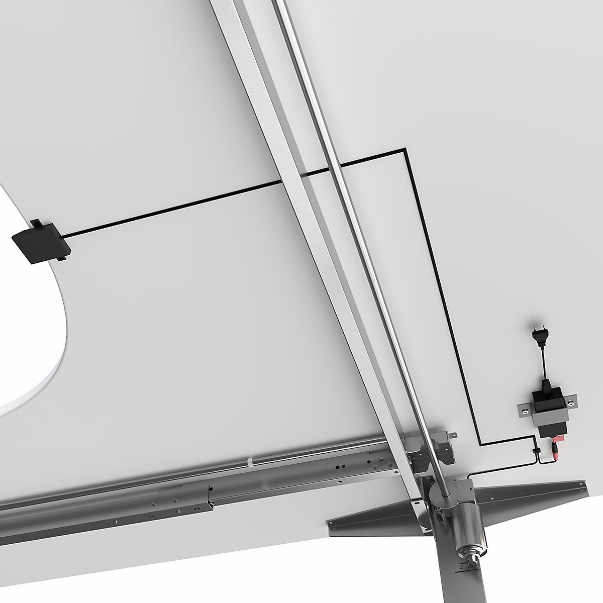 Biurko Atlanta, z elektryczną regulacją wysokości (Zdjęcie produktu 7)-6