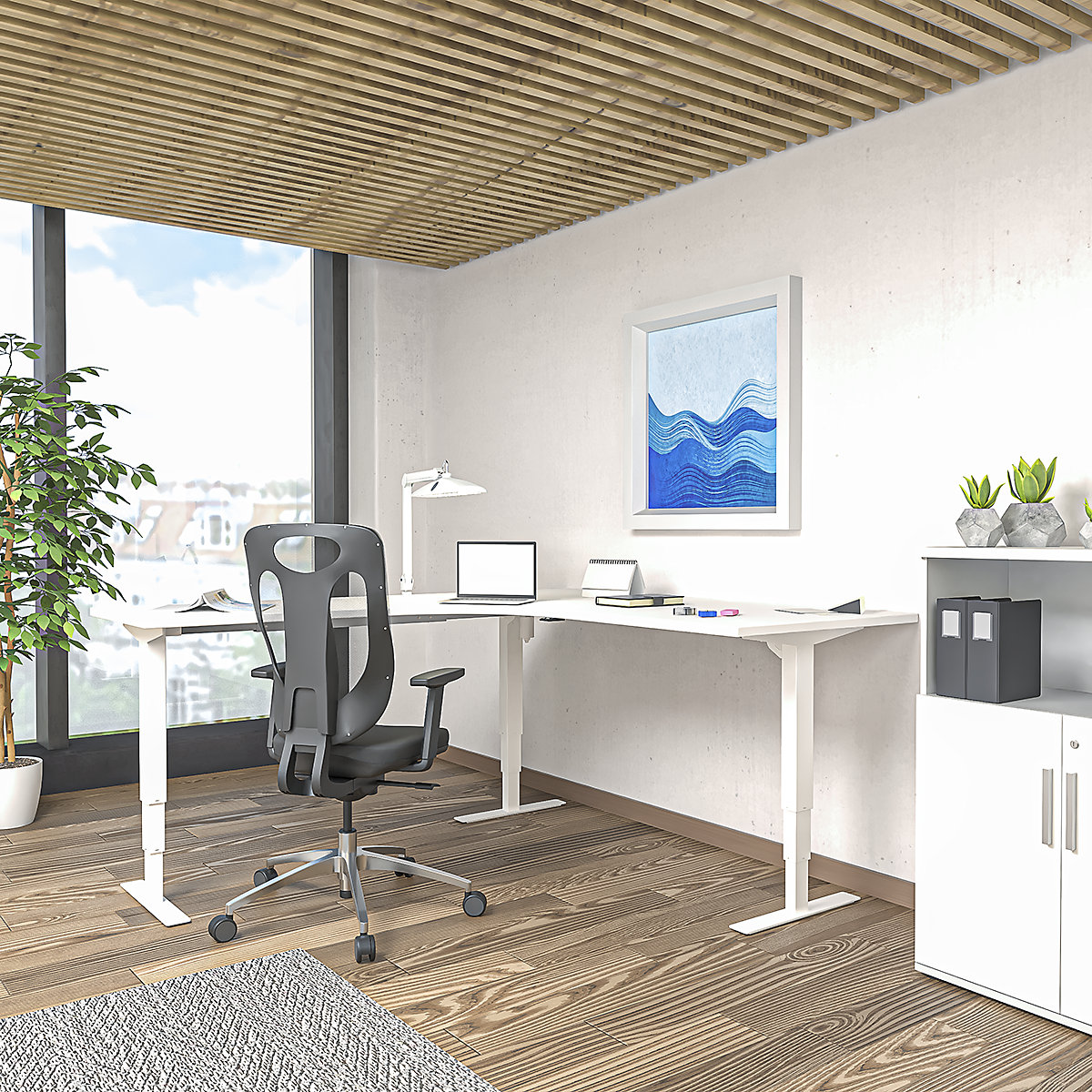 Biurko Atlanta, z elektryczną regulacją wysokości (Zdjęcie produktu 6)-5