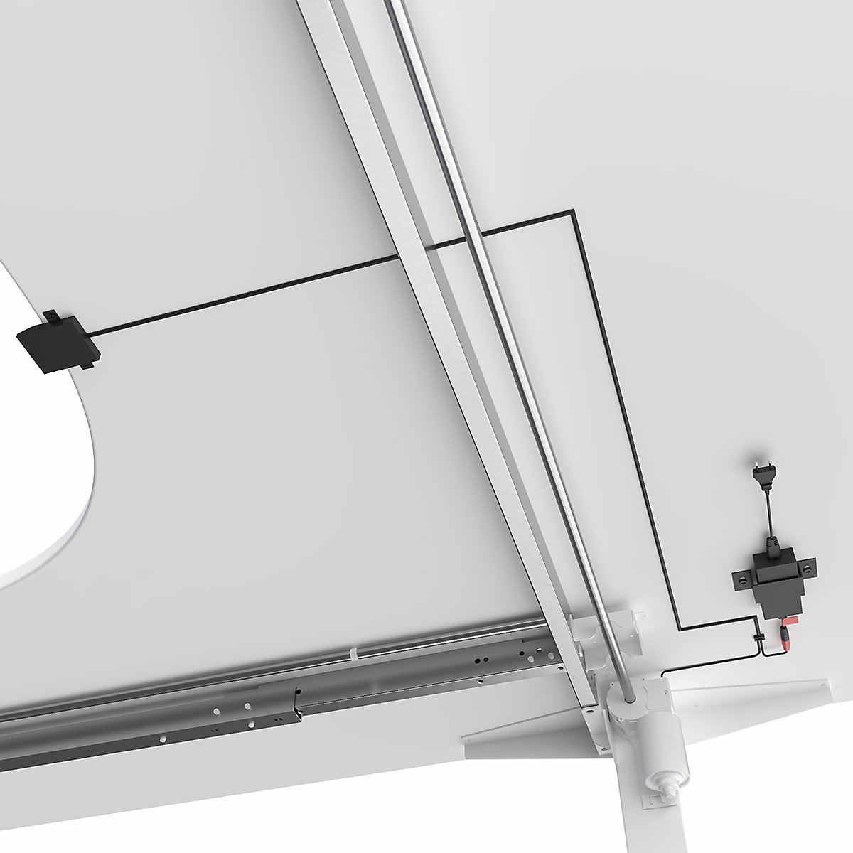 Biurko Atlanta, z elektryczną regulacją wysokości (Zdjęcie produktu 7)-6