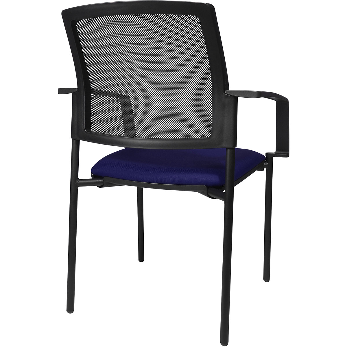 Krzesło do ustawiania w stos z oparciem z siateczki – Topstar (Zdjęcie produktu 3)-2