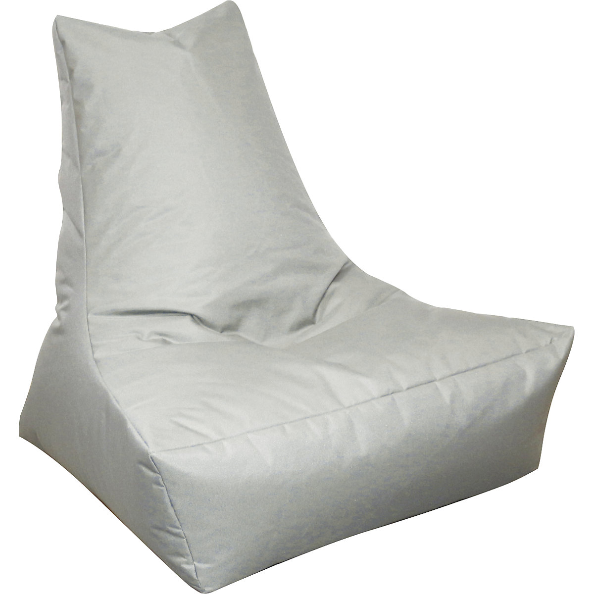 Pufa sako LOUNGE, wys. x szer. x głęb. 900 x 1000 x 800 mm, srebrna-0