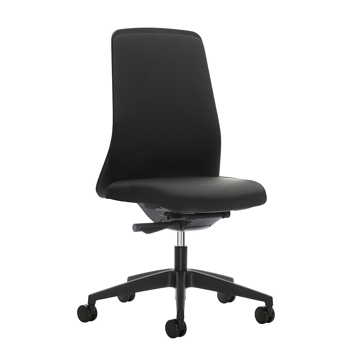Krzesło obrotowe dla operatora EVERY, oparcie Chillback, czarne - interstuhl