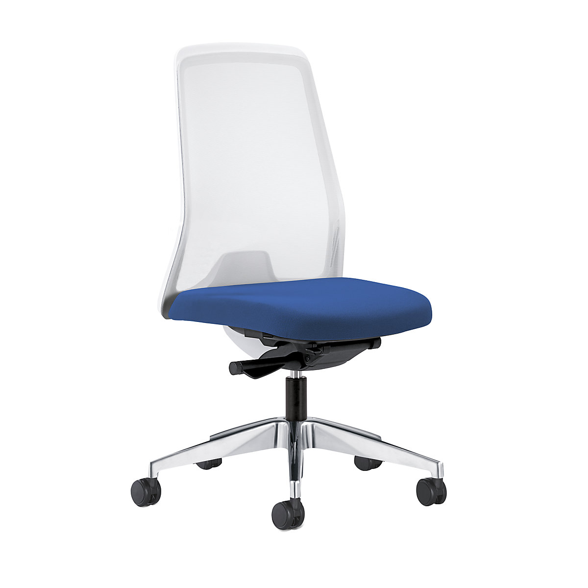 Krzesło obrotowe dla operatora EVERY, oparcie siatkowe, białe – interstuhl (Zdjęcie produktu 2)-1