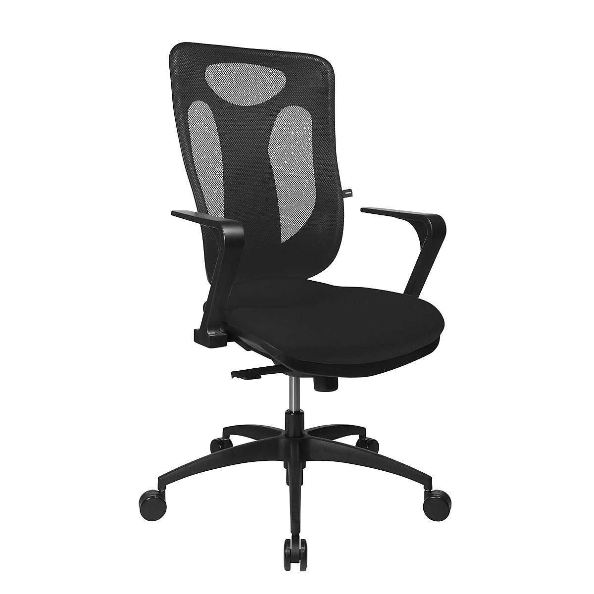 Krzesło obrotowe z podporą lędźwi, mechanizm synchroniczny, siedzisko z podporą lędźwi – Topstar (Zdjęcie produktu 7)-6