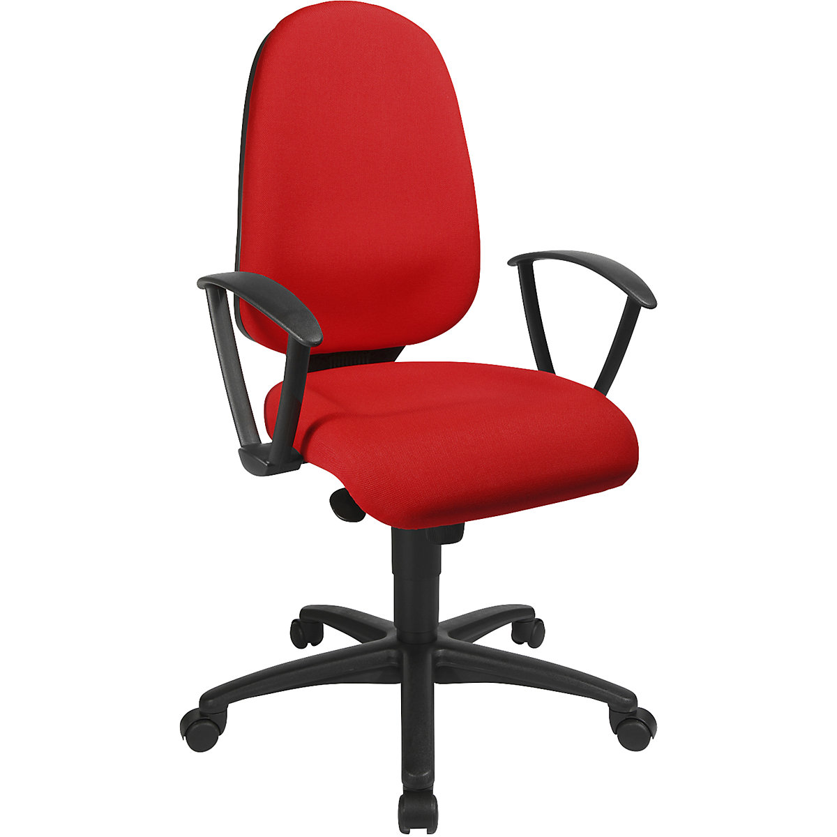 Krzesło obrotowe z podporą lędźwi, mechanizm synchroniczny, siedzisko z podporą lędźwi – Topstar (Zdjęcie produktu 9)-8