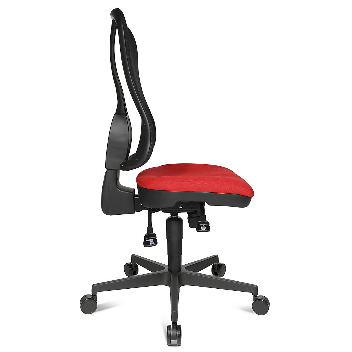 Krzesło obrotowe z podporą lędźwi, siedzisko nieckowe – Topstar (Zdjęcie produktu 7)-6