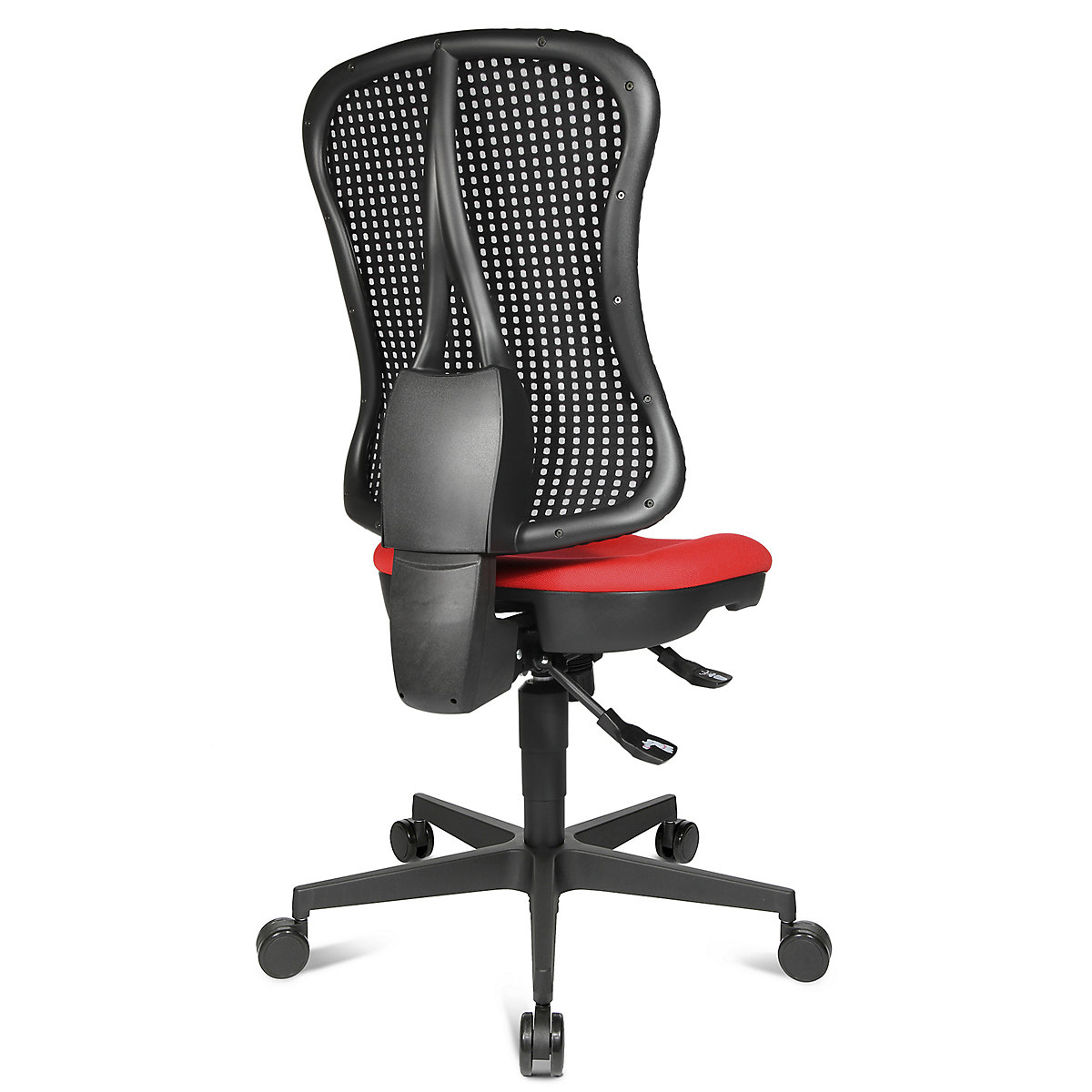 Krzesło obrotowe z podporą lędźwi, siedzisko nieckowe – Topstar (Zdjęcie produktu 4)-3