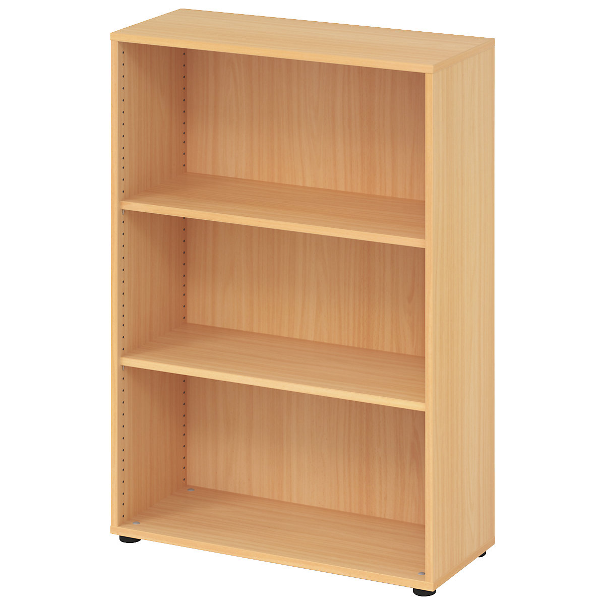 Regał biurowy – eurokraft pro, 2 półki, wys. x szer. x głęb. 1144 x 800 x 330 mm, imit. buku-0