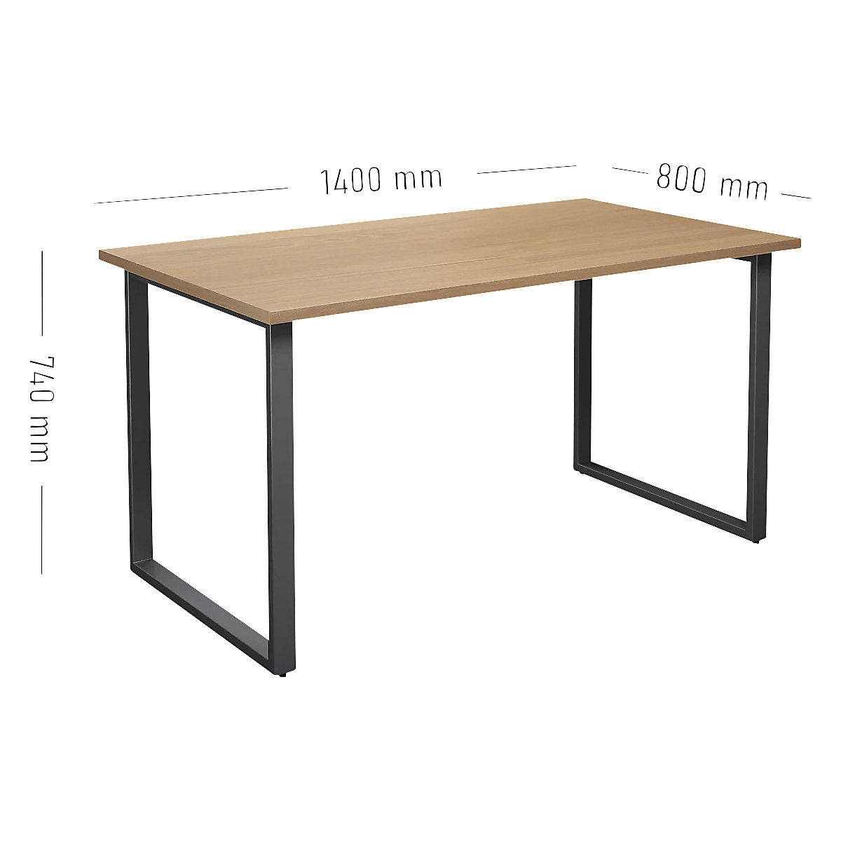 Stół uniwersalny DUO-O, prosty blat (Zdjęcie produktu 2)-1