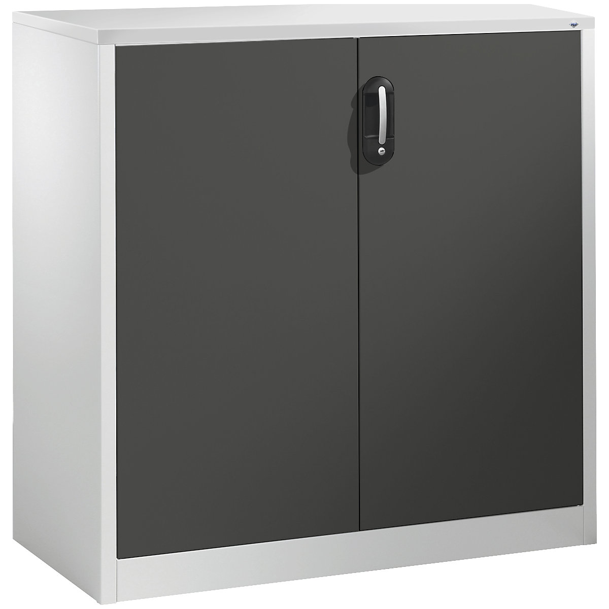 Szafka boczna na dokumenty ACURADO – C+P, 3 wys. segregatora, wys. x szer. x głęb. 1200 x 1200 x 500 mm, jasnoszary / szary-0