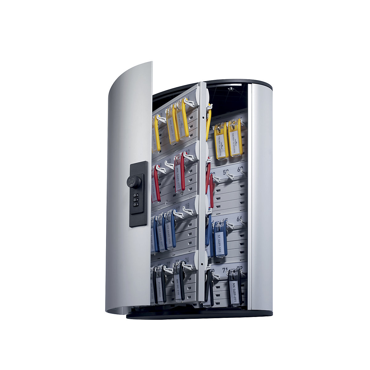 Efektowne skrzynki na klucze – DURABLE, z zamkiem numerycznym, wys. x szer. x gł. 400 x 300 x 118 mm, 72 wieszaki-0