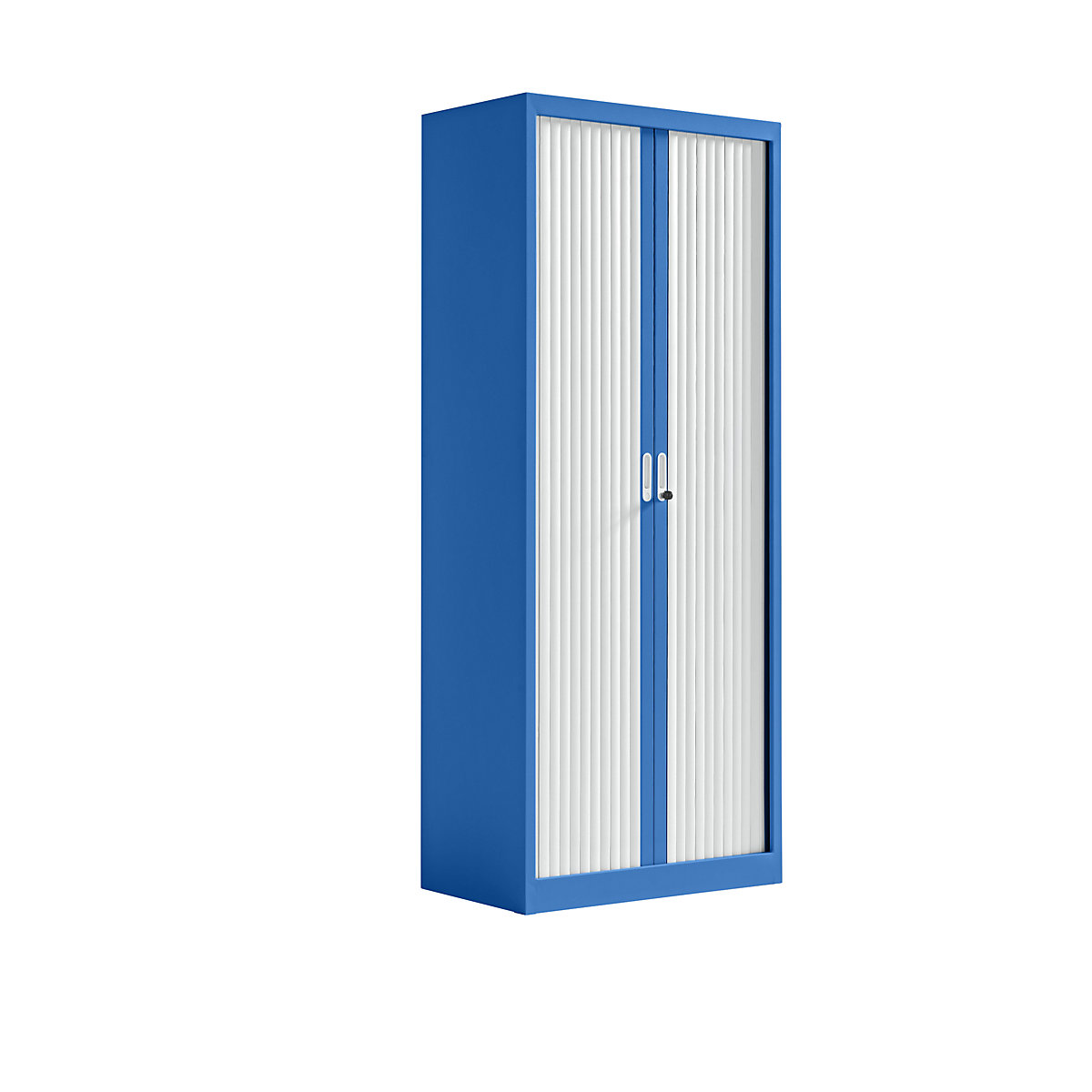 Szafa z roletami – eurokraft pro, szer. x głęb. 800 x 450 mm, wys. 1950 mm, niebieska gencjanowa-0