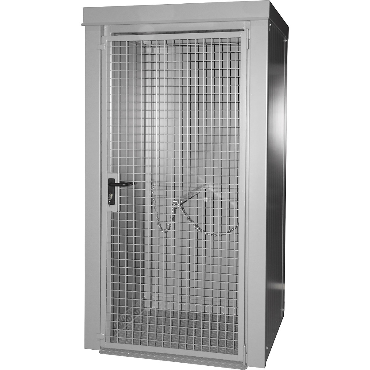 Contenedor para bombonas de gas, resistente al fuego – eurokraft pro (Imagen del producto 2)-1