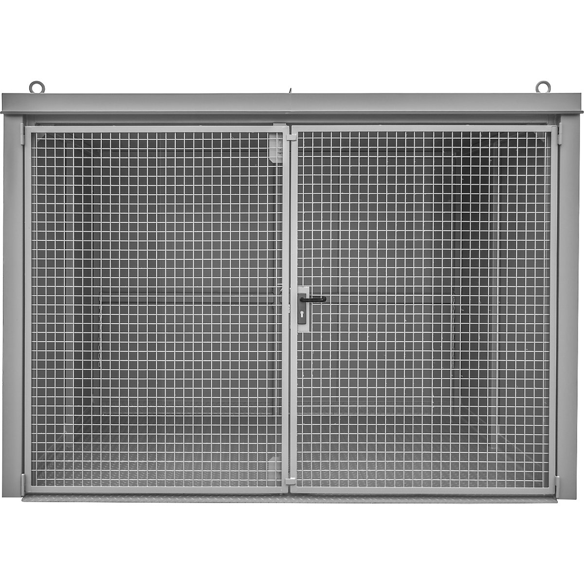 Contenedor para bombonas de gas, resistente al fuego – eurokraft pro (Imagen del producto 2)-1