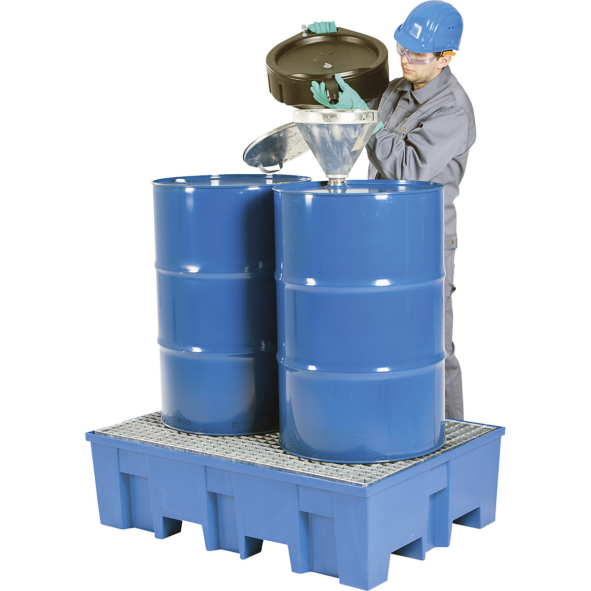 Cubeta colectora de PE para 2 bidones de 200 litros (Imagen del producto 10)-9