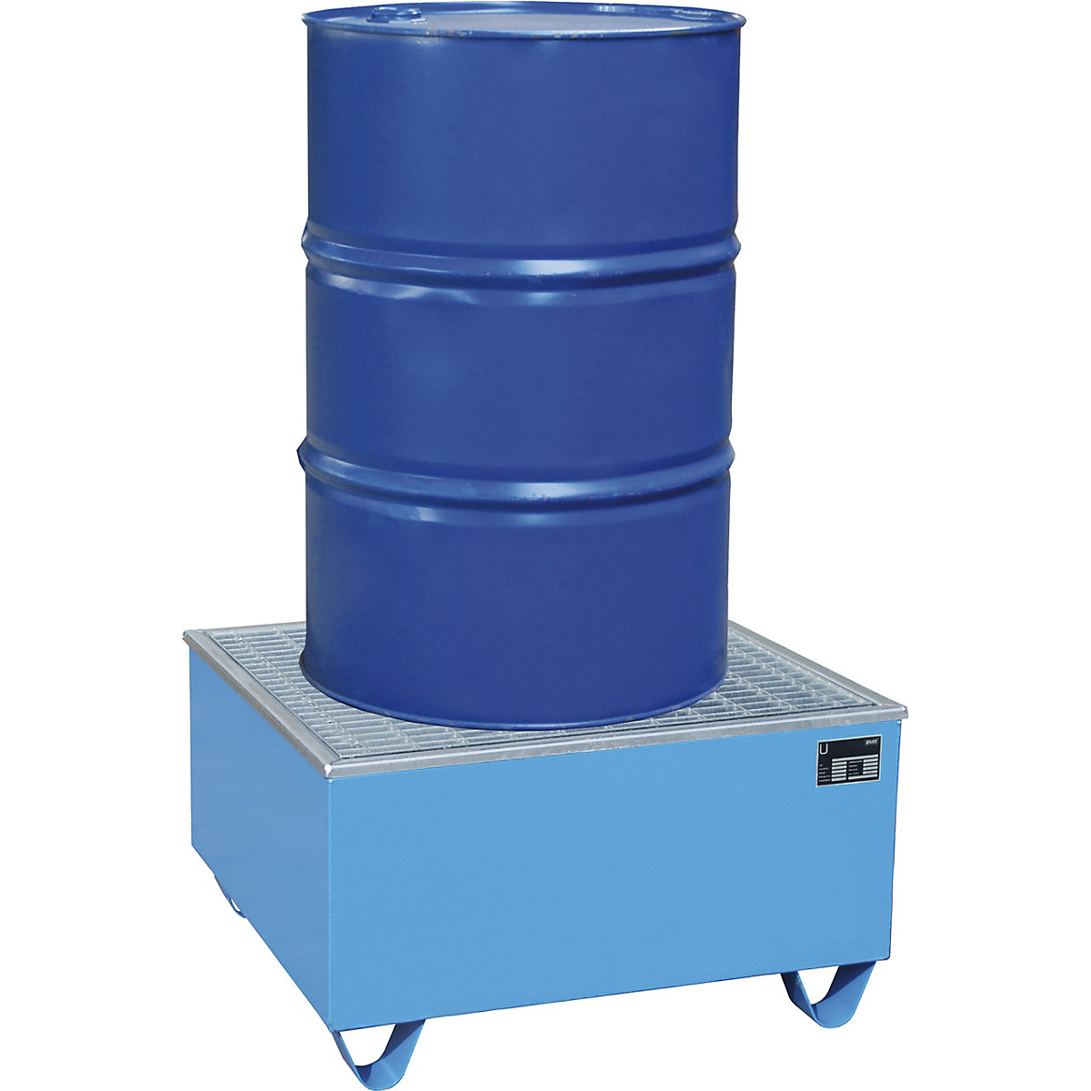 Cubeta colectora de acero con recipiente interior de PE – eurokraft pro (Imagen del producto 4)-3