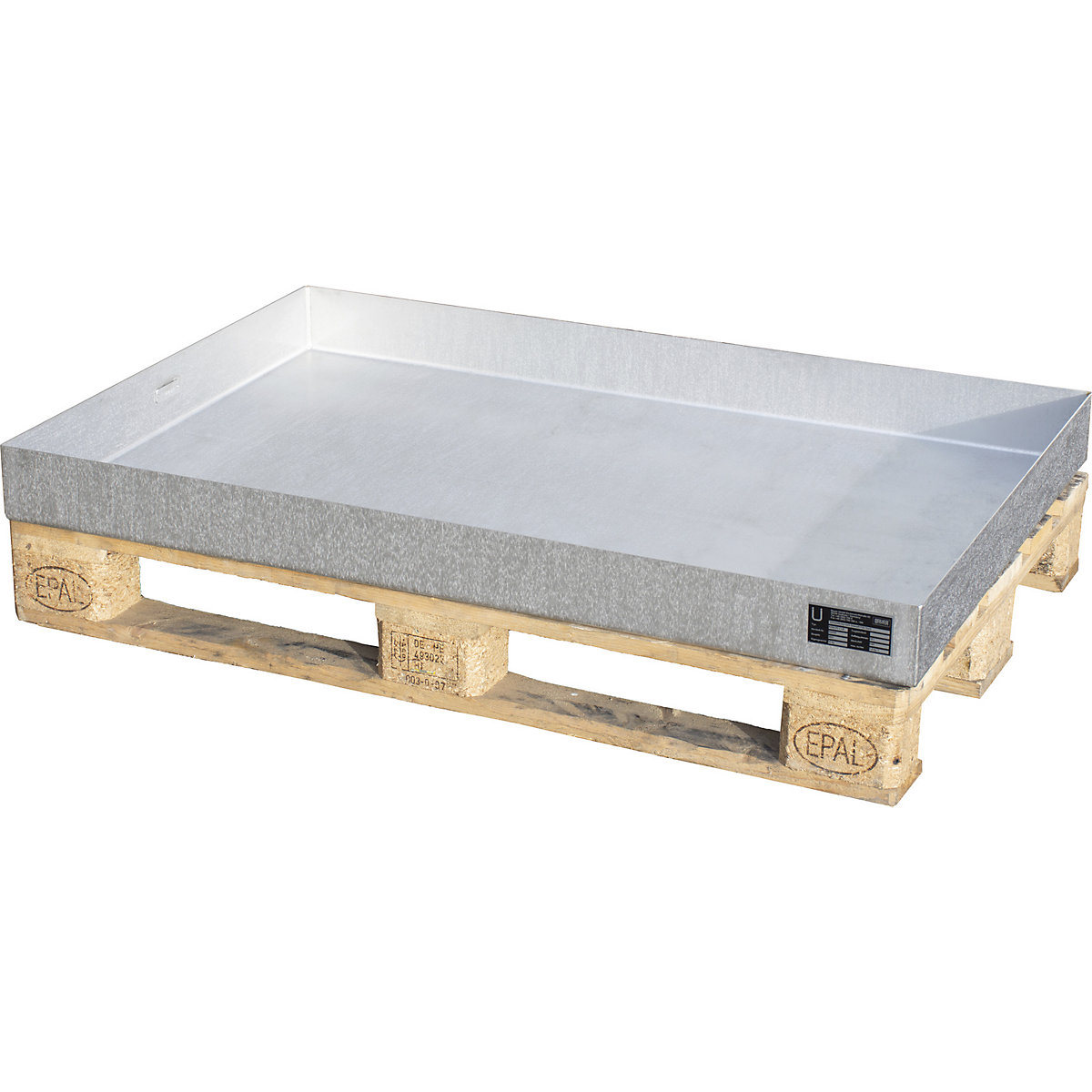 Cubeta de acero inoxidable para palets – eurokraft pro (Imagen del producto 8)-7