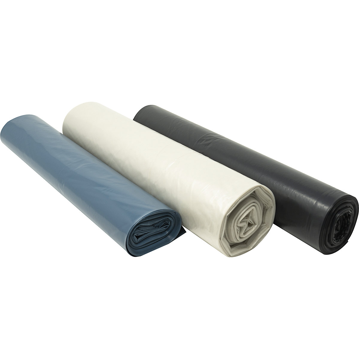 Bolsas de basura, 100% de PCR PEBD, 120 litros – eurokraft basic (Imagen del producto 2)-1