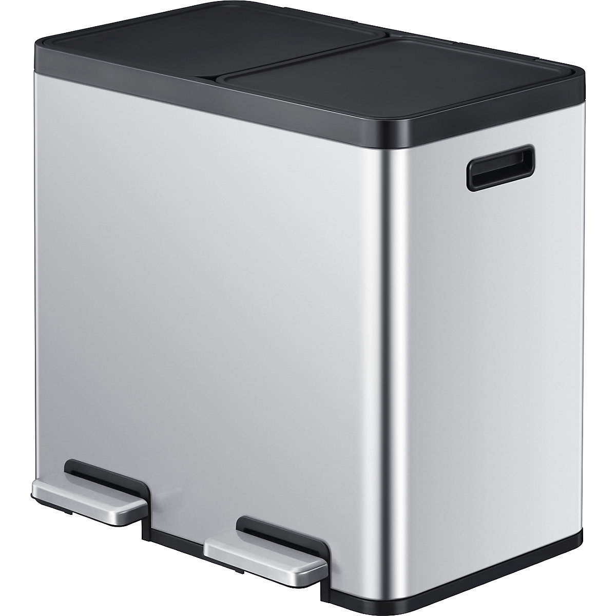 Cubo de basura con pedal Recycler, acero – EKO (Imagen del producto 2)-1