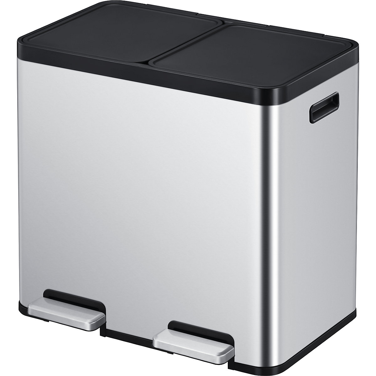 Cubo de basura con pedal Recycler, acero – EKO