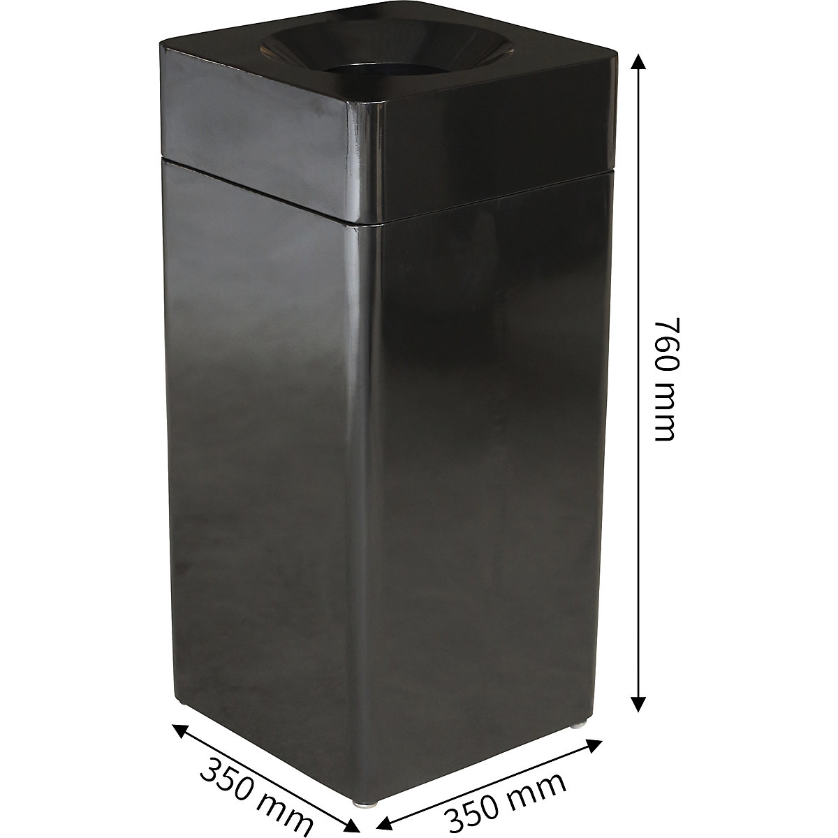 Recipiente de acero para residuos, ignífugo – Probbax (Imagen del producto 4)-3