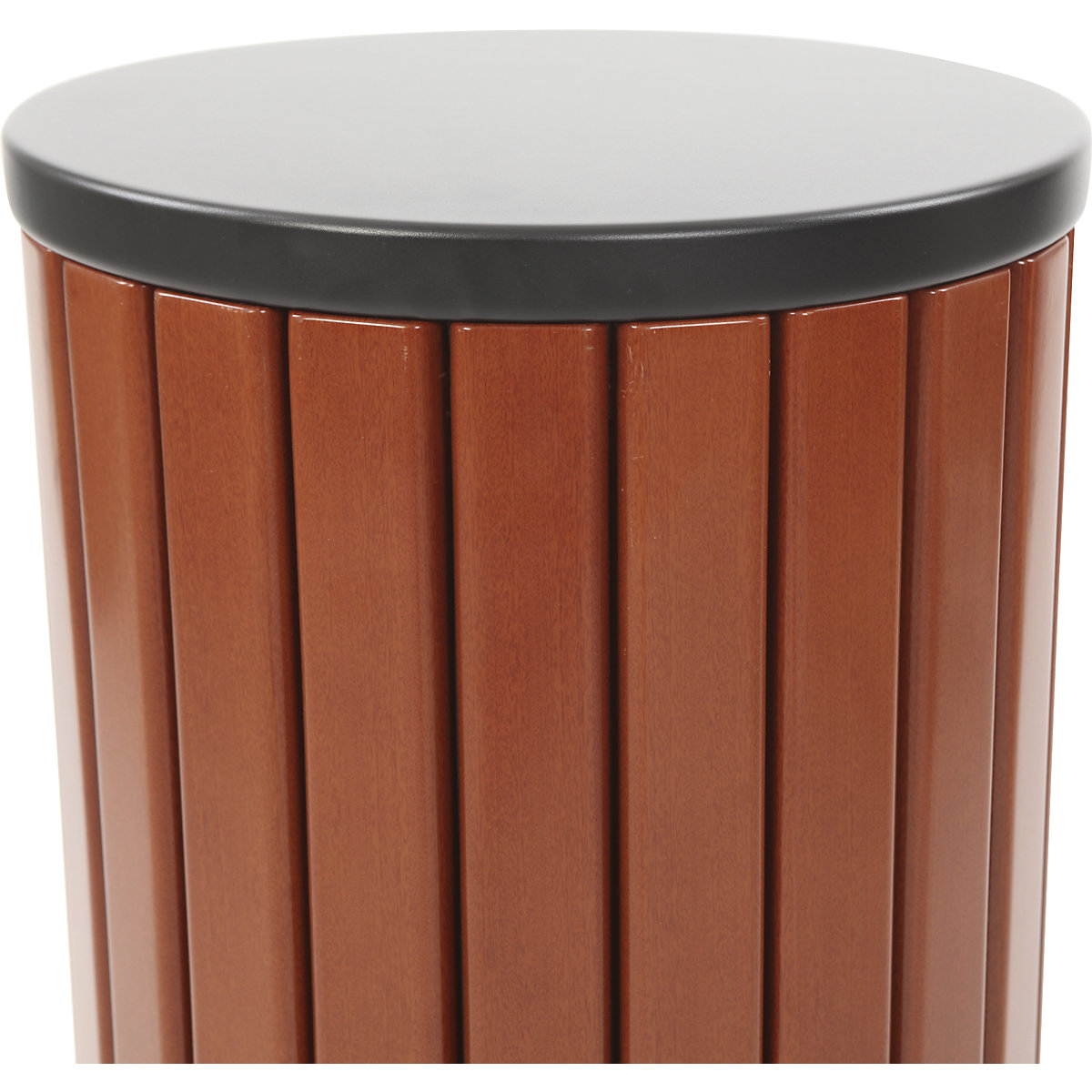 Colector de residuos para exteriores con aspecto de madera (Imagen del producto 3)-2