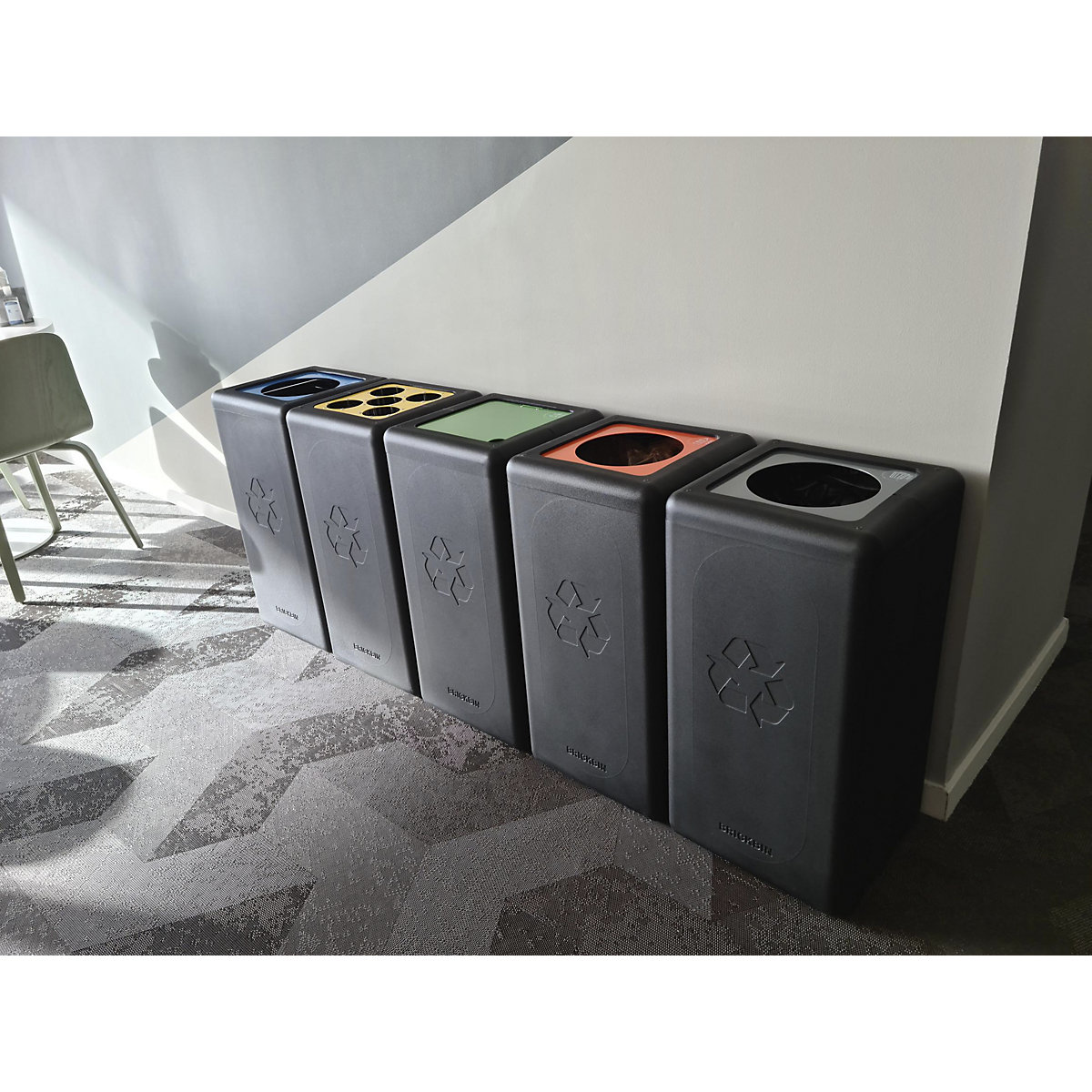 Contenedor separador de reciclaje BrickBin con tapa (Imagen del producto 4)-3