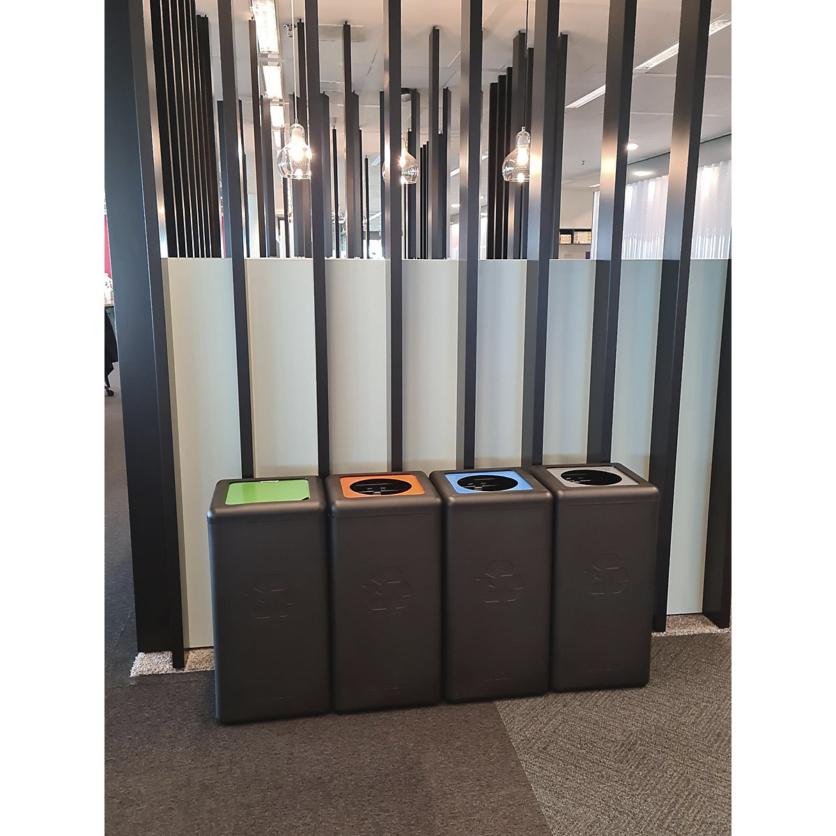 Contenedor separador de reciclaje BrickBin con tapa (Imagen del producto 5)-4