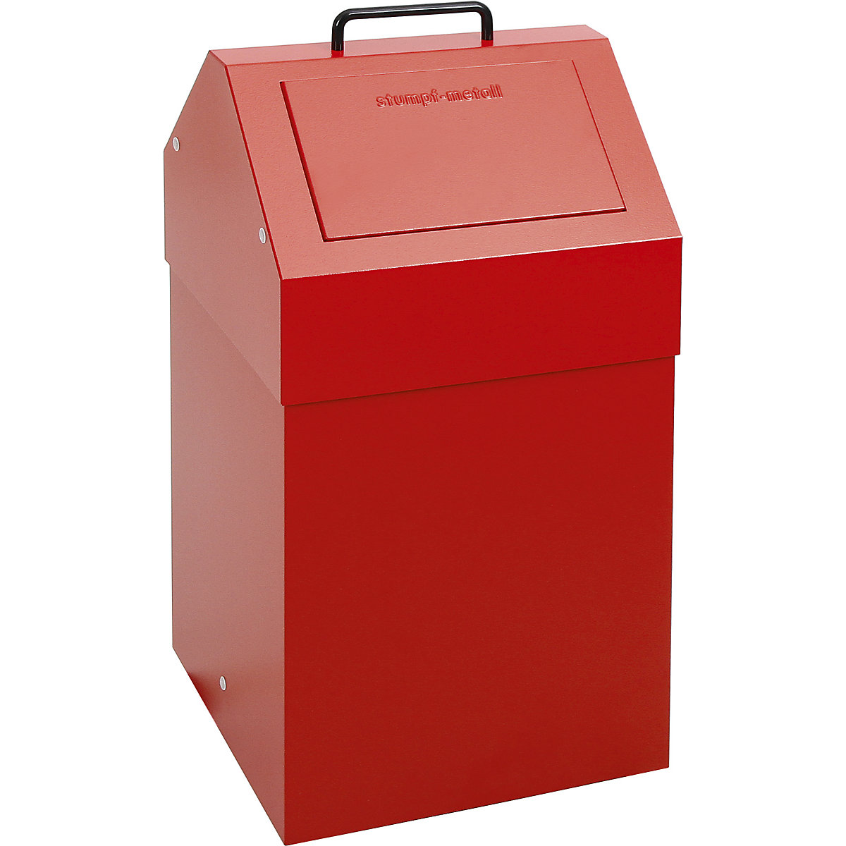 Recipiente con trampilla para separar materiales