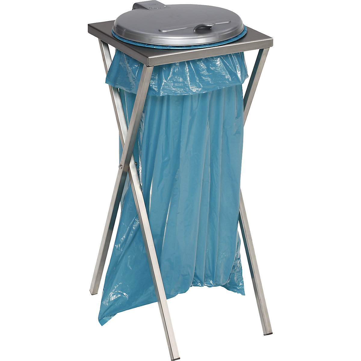 Soporte higiénico de acero inoxidable para bolsas de basura – VAR (Imagen del producto 3)-2