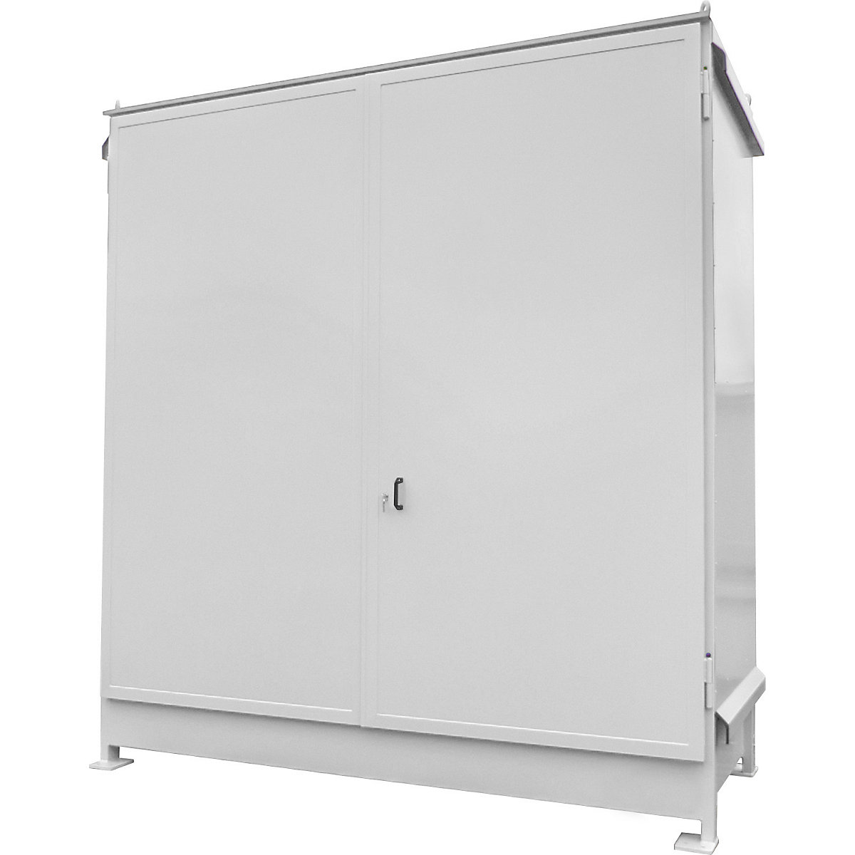 Container cu rafturi pentru substanțe periculoase – eurokraft pro (Imagine produs 2)-1