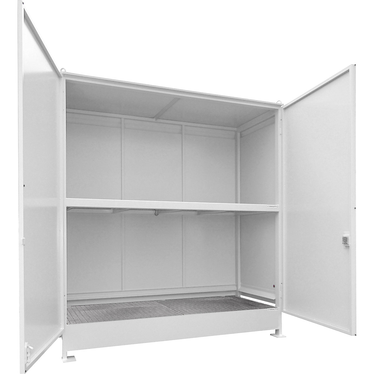 Container cu rafturi pentru substanțe periculoase – eurokraft pro (Imagine produs 3)-2