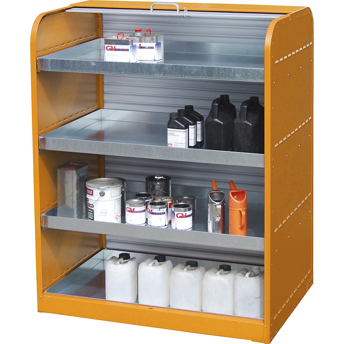 Depozit din oțel pentru substanțe periculoase, cu oblon – eurokraft pro (Imagine produs 4)-3