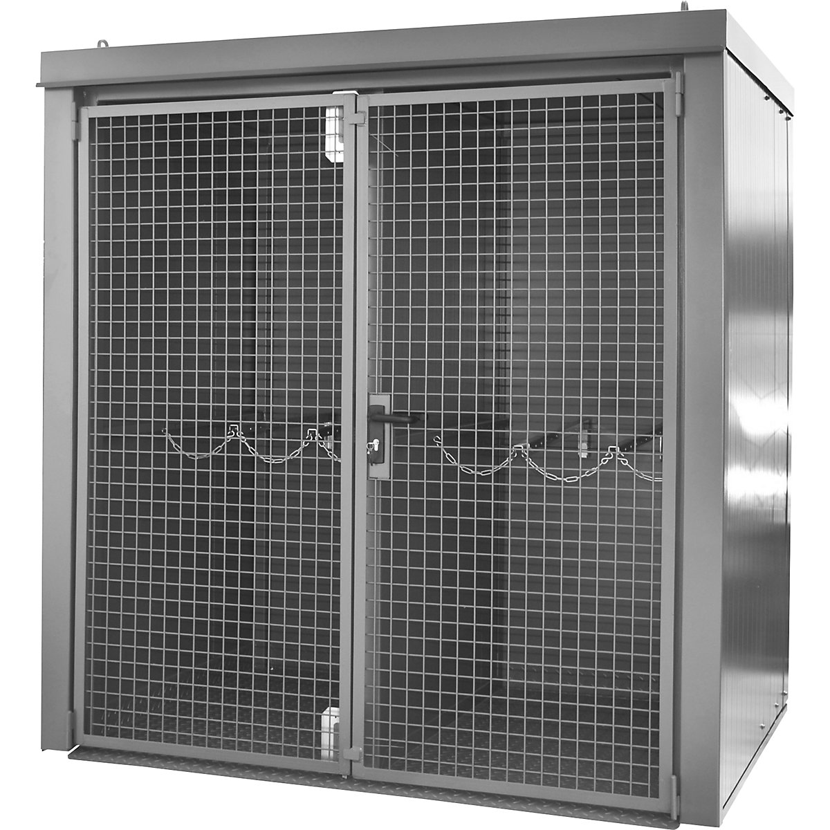 Container cu perete despărțitor pentru butelii de gaz, ignifug – eurokraft pro