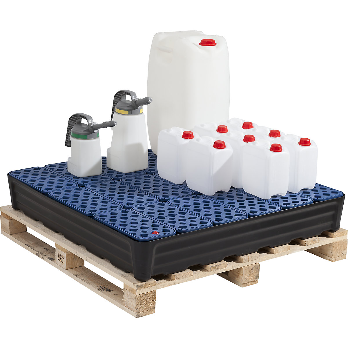 Vană din PE universală pentru recipiente mici – eurokraft pro (Imagine produs 3)-2