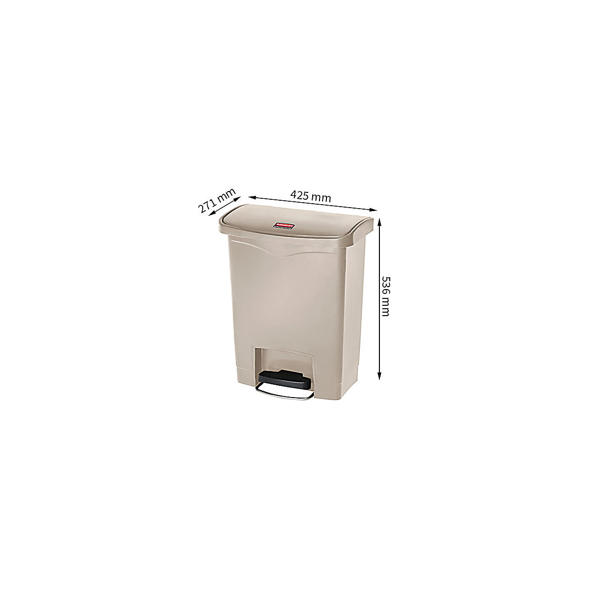 Coș cu pedală SLIM JIM® – Rubbermaid (Imagine produs 2)-1
