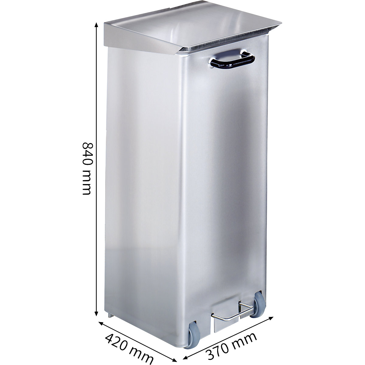 Coș cu pedală, inox (Imagine produs 3)-2